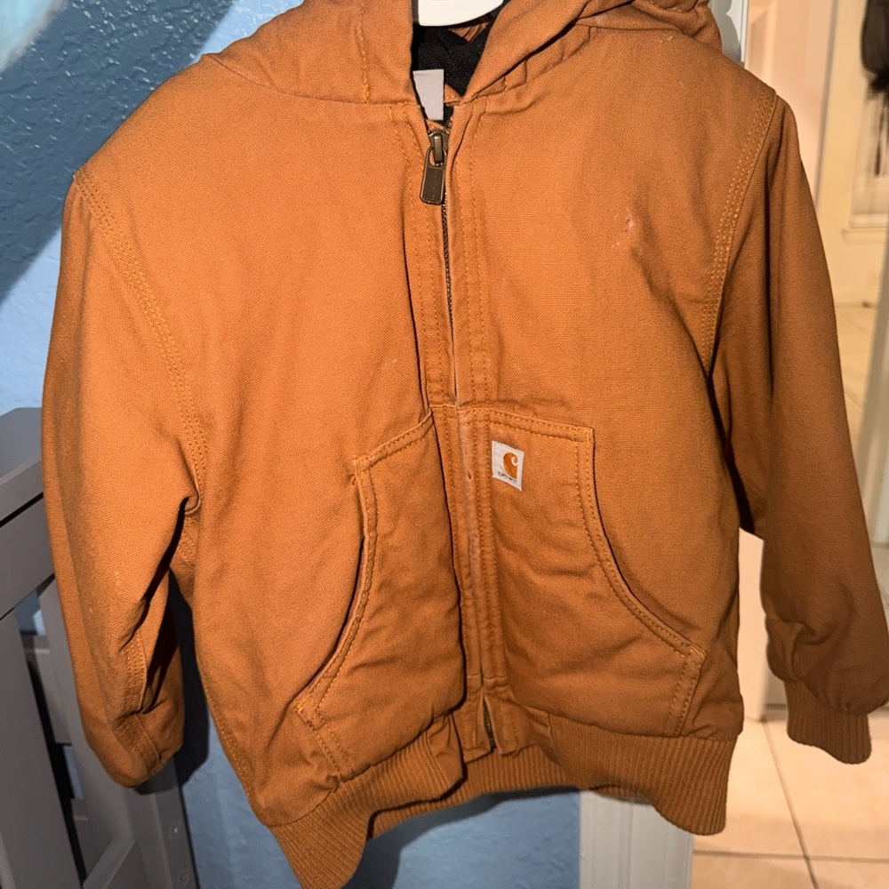 Carhartt Kids' Tan Hooded Sweatshirt